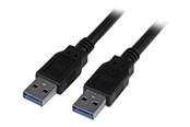USB Kabel - StarTech.com USB 3.0 Cable - A to A - M/M - USB 3.1 Gen 1 (5 Gbps) - USB cable - 3 m - USB3SAA3MBK