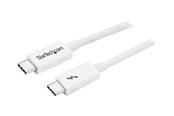 FireWire / ThunderBolt Kabel - StarTech.com Thunderbolt 3 (20Gbps) USB C Cable - White - 2m - TBLT3MM2MW