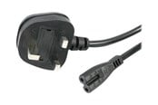 Stromkabel (Extern) - StarTech.com UK Laptop Power Cord 2 Slot for UK BS1363 to C7 - power cable - 1 m - PXTNB2SUK1M