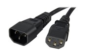 Stromkabel (Extern) - StarTech.com Standard Computer Power Cord Extension C14 to C13 - power extension cable - 1 m - PXT1001M