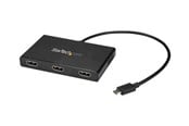 Display Kabel - StarTech.com 3-Port USB-C to HDMI MST Hub - 4K Multi-Monitor Video Splitter - external video adapter - STDP4320 - black - MSTCDP123HD