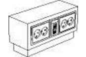 Tabletts, Schienenverteiler und Armaturen - Thorsman Service post pos-10/5 white - 5868000