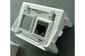 Steckdosen & Boxen - Legrand 2x rj45 data keystone socket grey frame 3m white - 8190638