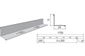 Tabletts, Schienenverteiler und Armaturen - Wibe Dividingstrip 39/24 1.75m pre-galvanized - 718835