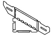 Tabletts, Schienenverteiler und Armaturen - Wibe Universal corner 70mm - CSU36110002