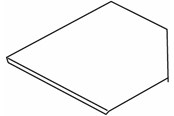 Tabletts, Schienenverteiler und Armaturen - Wibe Cover corner piece 200mm - CSU30062002
