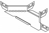 Tabletts, Schienenverteiler und Armaturen - Wibe Branching piece 100mm - CSU36071002