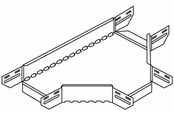 Tabletts, Schienenverteiler und Armaturen - Wibe T-piece 200mm - CSU36152002
