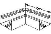Tabletts, Schienenverteiler und Armaturen - Tehalit Flat angle br 70130 l 8775 perlewhite - L8775PH