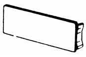 Tabletts, Schienenverteiler und Armaturen - Tehalit End plate br 70130 grey - M55737030