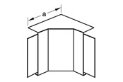 Tabletts, Schienenverteiler und Armaturen - Tehalit Inner corner lf 20035/36 ph - M6141PH