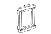 Tabletts, Schienenverteiler und Armaturen - Tehalit Frame single  opus 1ro/brn perlewhite - 1RO/BRNPH