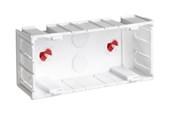 Tabletts, Schienenverteiler und Armaturen - Tehalit Opus tredoublebox with red foot so3-fr - SO3-FB