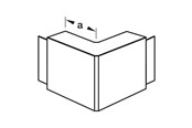 Tabletts, Schienenverteiler und Armaturen - Tehalit Outer corner lf/lfh 30045 ph - M6182PH