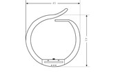 Tabletts, Schienenverteiler und Armaturen - Tehalit Vk-flex l2242 grey adhesive - L2242