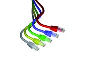Kupferverkabelung - Leviton Patch cords cat6 utp 5m lszh gray - C6CPCU050-888BB