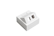 Steckdosen & Boxen - Leviton data outlet 2xkeystone white - E5100375