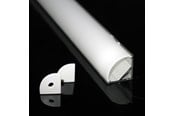 Tabletts, Schienenverteiler und Armaturen - DEVELTRON Alu profil 2 with opal cover - 2.5 m - LM27102