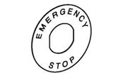 Druckknöpfe und Signalgeräte - Schneider Electric E. stop legend plate - ZBY9101