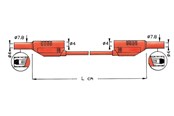 Instrumente - Elma Instruments Test lead - 2711 blue 200cm - 5703317459978