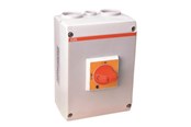 Schaltereinheiten - ABB Safety switch 63a 3-phase + neutral + earth red/yellow handl - 1SCA022613R2010