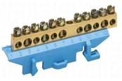 Anschlussausrüstung - Hager Brass terminal 73 mm with socket earth - KM11E