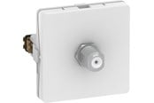 Steckdosen & Boxen - LK fuga f-connector outlet 1 modul white - 588D6091