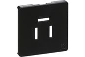 Steckdosen & Boxen - LK fuga cover for telefonoutlet 3-pol 1 modul dark grey - 530D8126