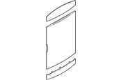 Schaltkästen und Schränke - LK door - white - for pge150-14 - 169E6214