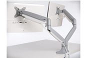 Monitorhalterung - Kensington SmartFit® One-Touch Monitorarm für zwei Monitore, grau - K55471EU