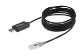 Netzwerk - Kabel - StarTech.com 6 ft. / 1.8 m Cisco USB Console Cable - USB to RJ45 - 460Kbps - serial cable - 1.8 m - black - Schwarz - 1m - ICUSBROLLOVR
