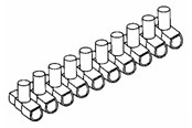 Anschlussausrüstung - Kleinhuis Cable connicting device 10 pcs in row - B100