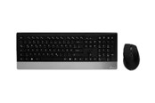 Tastaturen - MediaRange MROS105 - keyboard and mouse set - black silver - Tastatur & Maus Set - Silber - MROS105