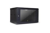 Rack-Gehäuse - Inter-Tech SMA-6406 Wall Mounted Rack 6U 450mm Load up to 30Kg Glass Door Black RAL9005 - 88887252