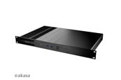 Gehäuse - Akasa Galileo TU3 Thin-Mini-ITX 1U Gehäuse OEM - Gehäuse - Ultra small form factor - Schwarz - A-ITX29-M1B