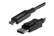 Display Kabel - StarTech.com 5.9 ft. (1.8 m) - USB-C to DisplayPort Adapter Cable - 8K - HBR3 - external video adapter - black - CDP2DP146B