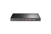 Switches - TP-Link TL-SL1218MP 16-Port 10/100 Mbps + 2-Port Gigabit Rackmount Switch with 16-Port PoE+ - TL-SL1218MP