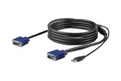 KVM Kabel - StarTech.com 10ft / 3m USB KVM Cable for Rackmount Consoles - VGA and USB - video / USB cable - 3 m - RKCONSUV10