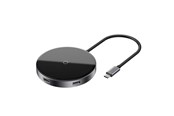 USB-Hubs - Baseus Mirror series Qi charger and USB-C hub with HDMI 2xUSB 2.0 1xUSB 3.0 and PD USB-Hubs - WXJMY-A0G
