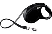 Hunde - Flexi New CLASSIC S leash 5 m black - FL-3228