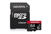 Speicherkarten - A-Data High Endurance MicroSD/SD - 100MB/s - 64GB - AUSDX64GUI3V30SHA2-RA1