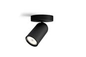 Lampen - Philips PONGEE single spot black 1xNW - 915005530701