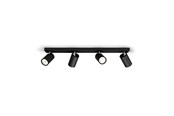 Lampen - Philips Kosipo spotschiene, 4xGU10, schwarz - 915005532301