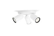 Lampen - Philips Pongee spot 3xGU10, weiß - 915005531101