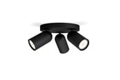 Lampen - Philips Pongee spot 3xGU10, schwarz - 915005531301