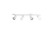 Lampen - Philips Pongee spotschiene 4xGU10, weiß - 915005531401