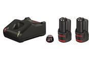 Haus & Garten - Bosch Professional Blue bosch 12v battery pack 2x3.0ah w/charger - 1600A019RD