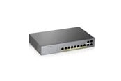 Switches - ZyXEL GS1350-12HP 8-port GbE Smart Managed PoE Switch with GbE Uplink (130W) - GS1350-12HP-EU0101F
