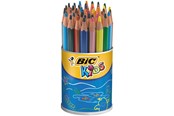 Hobby-Zubehör - BIC Kids Evolution Triangle ECOlutions Triangular Buntstifte – Farblich sortiert, Köcher mit 48 Stiften - 829736