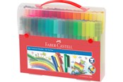 Utensilien zum Schreiben und Zeichnen - Faber-Castell Koffer Connector Filzstifte 80-teilig - 155579